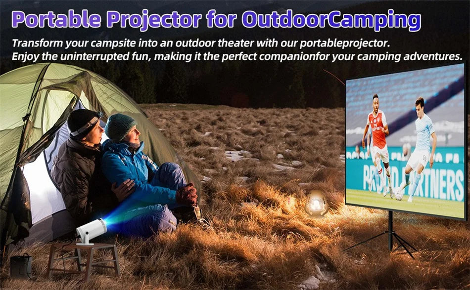2025 4K HD Portable Projector 260 ANSI Lumens 5G WiFi Bluetooth Support 1080P Home Cinema Theater Movie Mini Projectors FY300