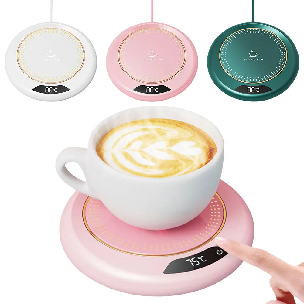 USB Coffee Mug Warmer 3 Temperature Setting Electric Beverage Warmer Coffee Warmer Plate for Hot Coffee Tea and Milk
