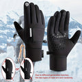 Winter Fashion Warm Cycling Gloves with Storage Pockets Windproof Waterproof Touch Screen Gloves Men Gifts Choice