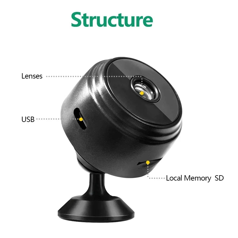 A9 WiFi Mini Camera Wireless Video Recorder Security Protection Camera Smart Home Monitoring Camera For Infants And Pets