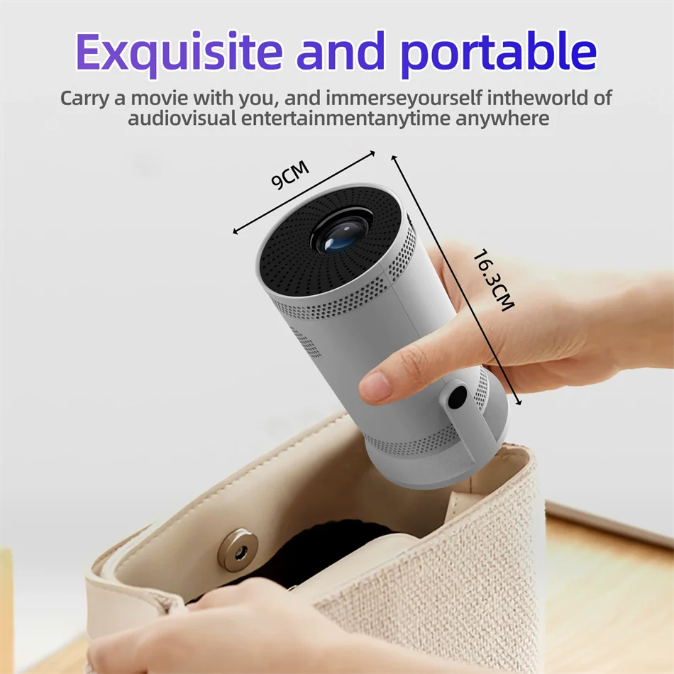 2025 4K HD Portable Projector 260 ANSI Lumens 5G WiFi Bluetooth Support 1080P Home Cinema Theater Movie Mini Projectors FY300