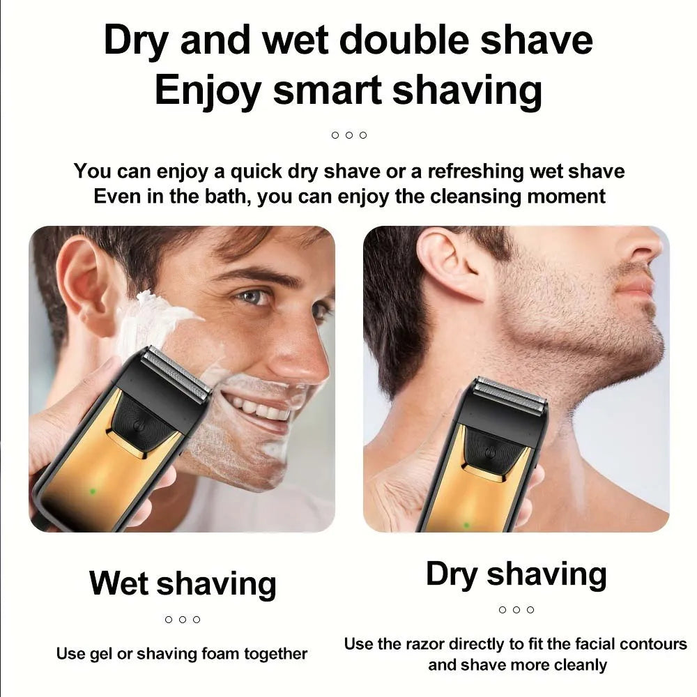 Professional Hair Clipper and Trimmer Set Men Electric Razor Shavers Beard Trimmer Rechargeable Barber Clippers Haircut Kit