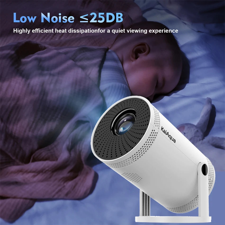 2025 4K HD Portable Projector 260 ANSI Lumens 5G WiFi Bluetooth Support 1080P Home Cinema Theater Movie Mini Projectors FY300