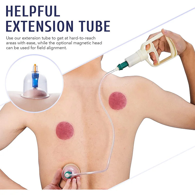 6or24  Pieces Suction Cups Massage Vacuum Cupping Body Massager Plastic Vacuum Suction Therapy Cupping Set Cans for Massage