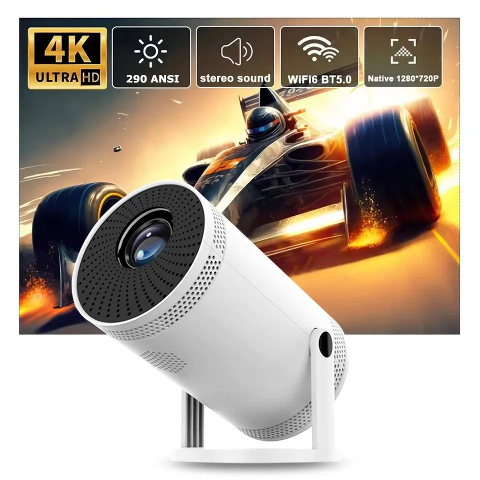 2025 4K HD Portable Projector 260 ANSI Lumens 5G WiFi Bluetooth Support 1080P Home Cinema Theater Movie Mini Projectors FY300