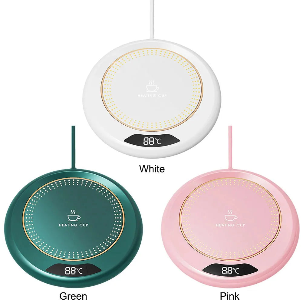 USB Coffee Mug Warmer 3 Temperature Setting Electric Beverage Warmer Coffee Warmer Plate for Hot Coffee Tea and Milk
